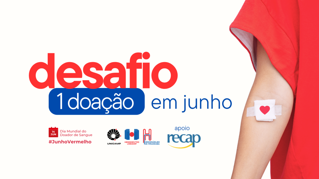 Doação de Sangue: “Aceita o Desafio?” é a nova campanha do Hemocentro da Unicamp